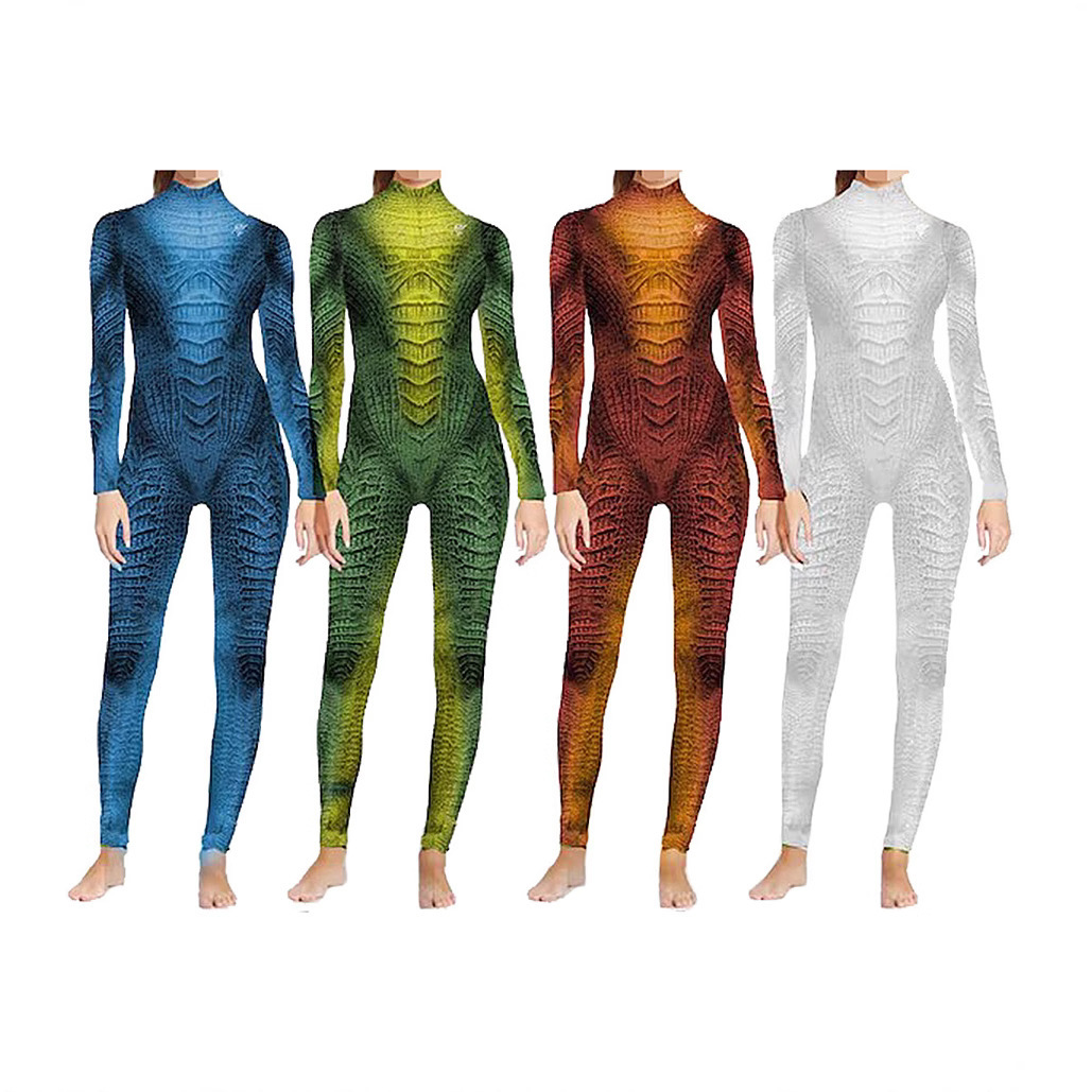 Reptile Animal performance cos - đánh giá và giá Anime Cosplay Jumpsuit