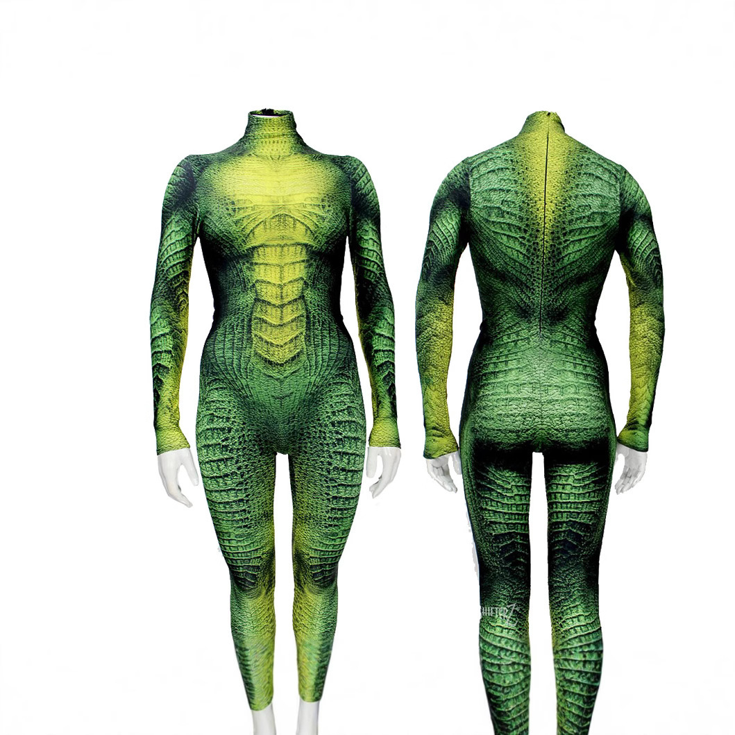 Reptile Animal performance cos - đánh giá và giá Anime Cosplay Jumpsuit