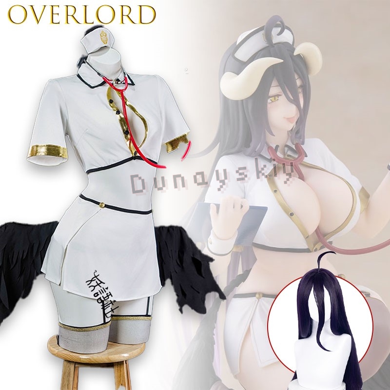 OVERLORD Albedo Gothic Angel N - đánh giá và giá Anime Cosplay Nurse
