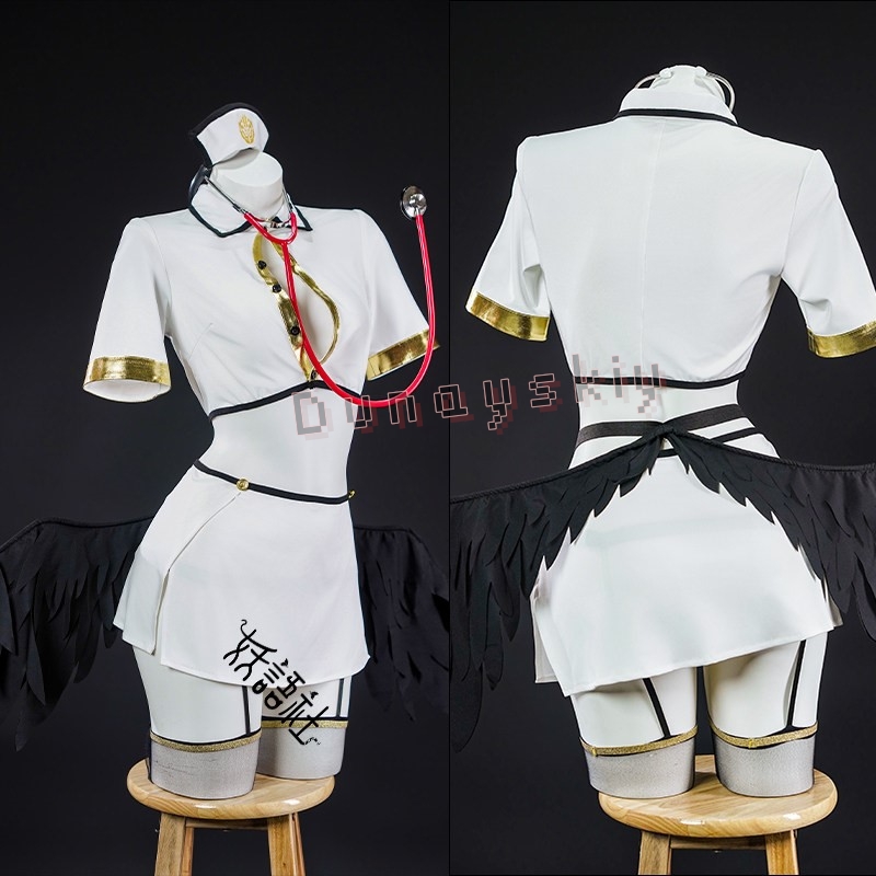 OVERLORD Albedo Gothic Angel N - đánh giá và giá Anime Cosplay Nurse