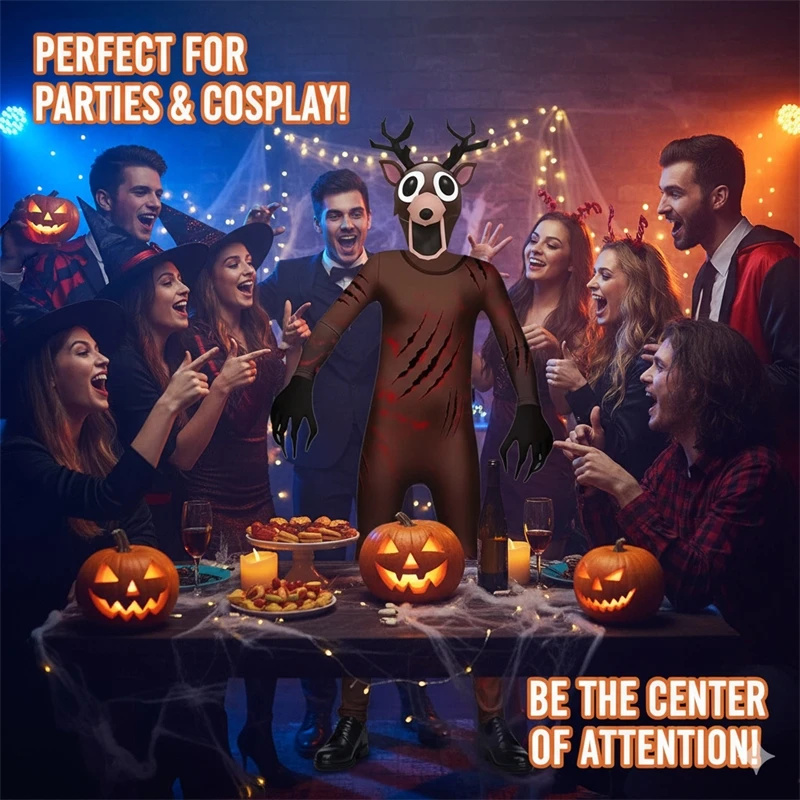 Scary Reindeer Costume for Kid - đánh giá và giá Anime Cosplay Outfit Ideas