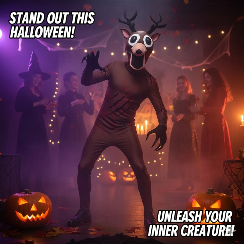 Scary Reindeer Costume for Kid - đánh giá và giá Anime Cosplay Outfit Ideas