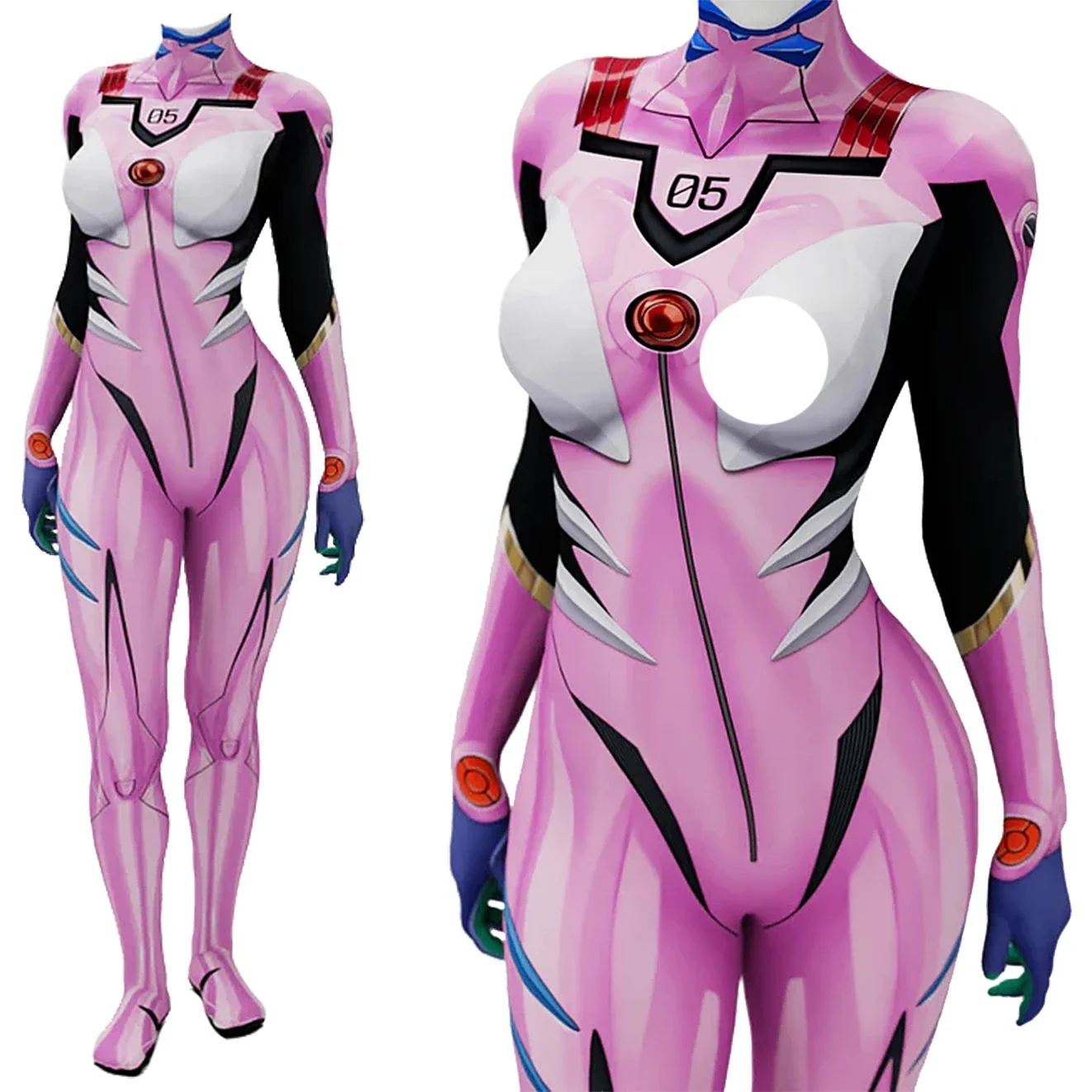 Anime EVA 05 Makinami Cosplay  - đánh giá và giá Anime Cosplay Jumpsuit