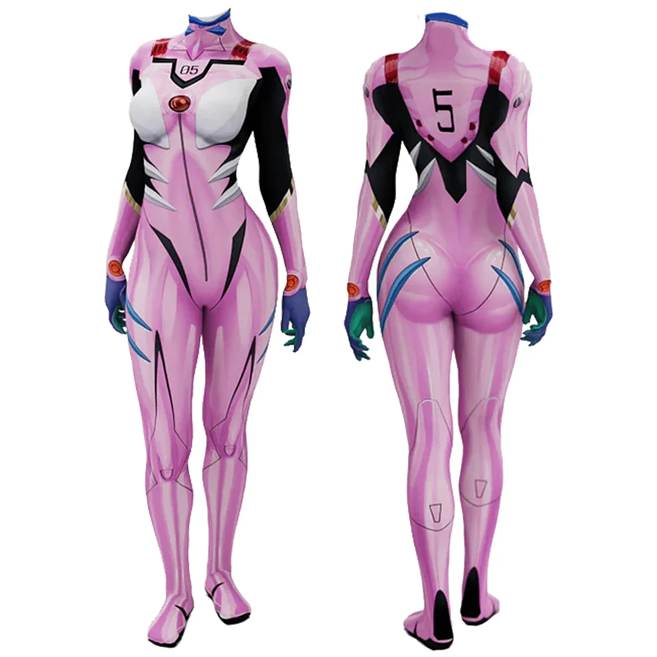 Anime EVA 05 Makinami Cosplay  - đánh giá và giá Anime Cosplay Jumpsuit