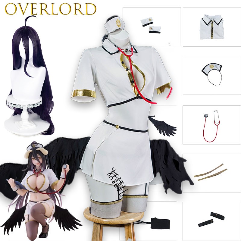 OVERLORD Albedo Nurse Cosplay  - đánh giá và giá Anime Cosplay Nurse