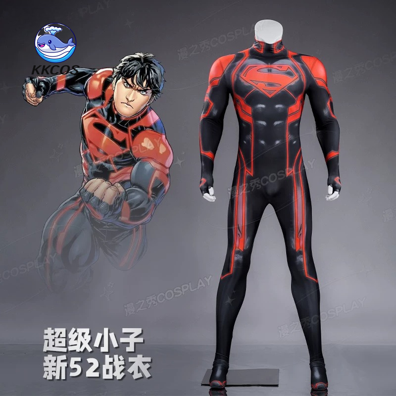 KKCos New 52 Superboy ‌Kon-El‌ - đánh giá và giá Anime Cosplay Outfits Male