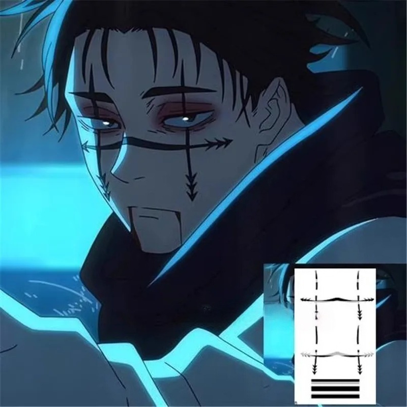Choso Tattoo Sticker Anime Juj - đánh giá và giá Anime Cosplay Jujutsu Kaisen