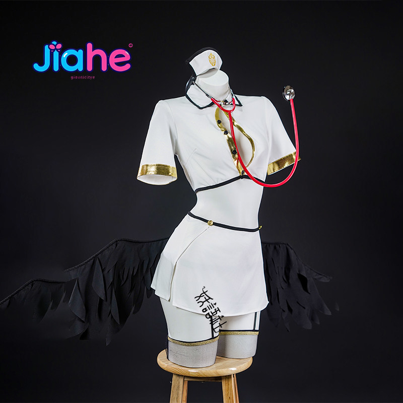 Anime Overlord albedo Cosplay  - đánh giá và giá Anime Cosplay Nurse